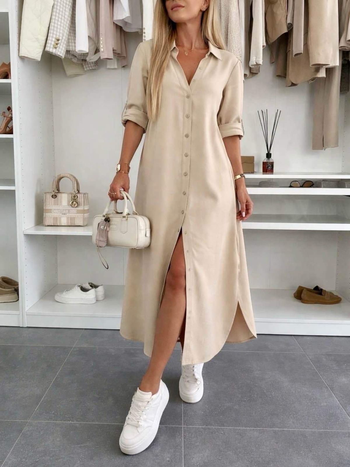 Robe chemise oversize