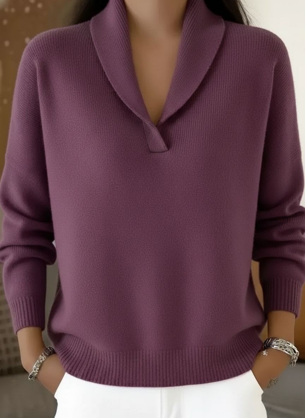 Elise | Pull col en V