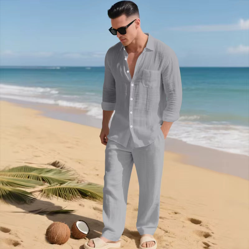 Ensemble Malibu-Set™ en coton et lin au design élégant