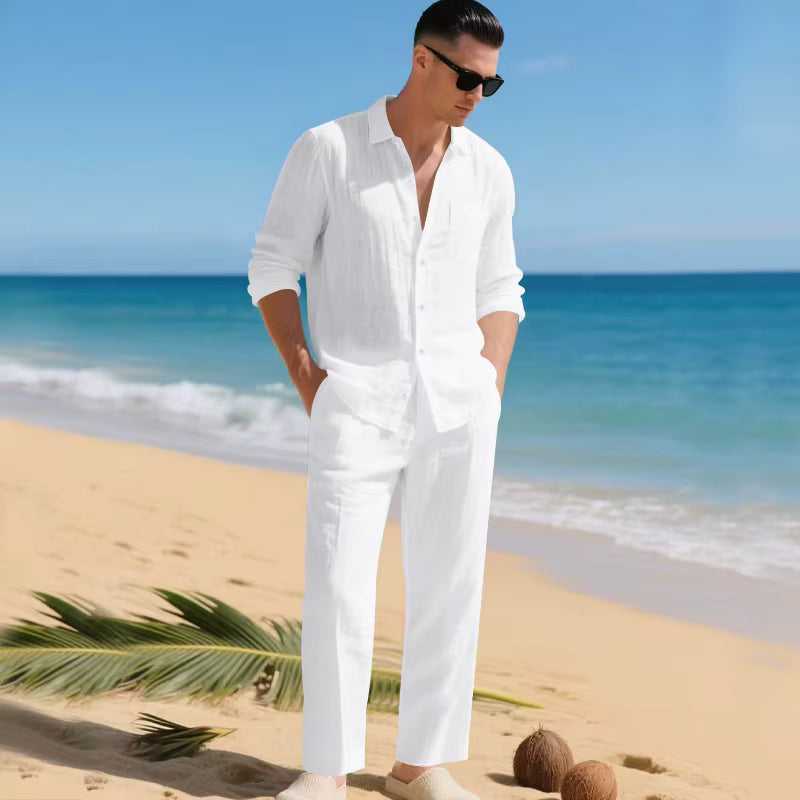 Ensemble Malibu-Set™ en coton et lin au design élégant