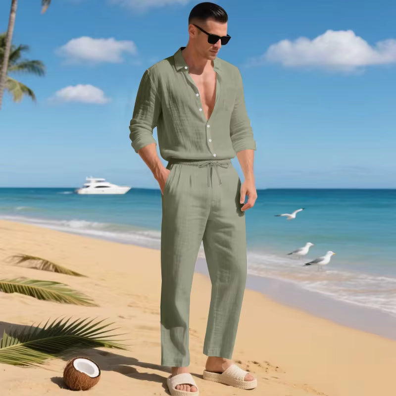 Ensemble Malibu-Set™ en coton et lin au design élégant
