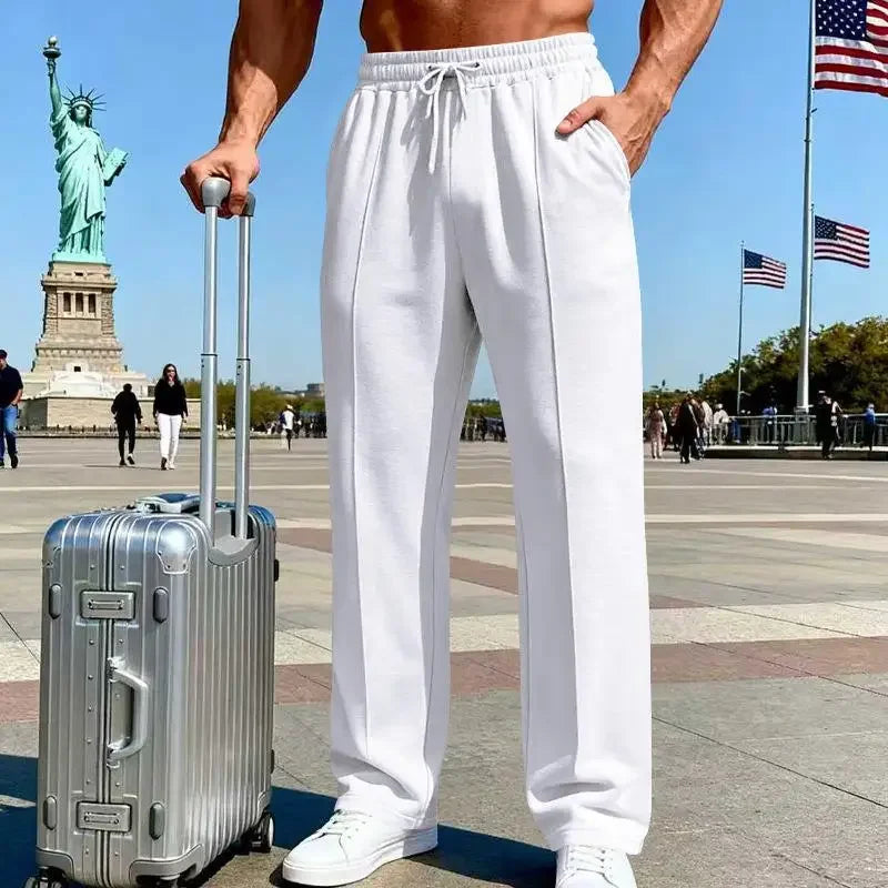 Pantalon en tricot Johan™ Premium avec taille élastique et cordon de serrage