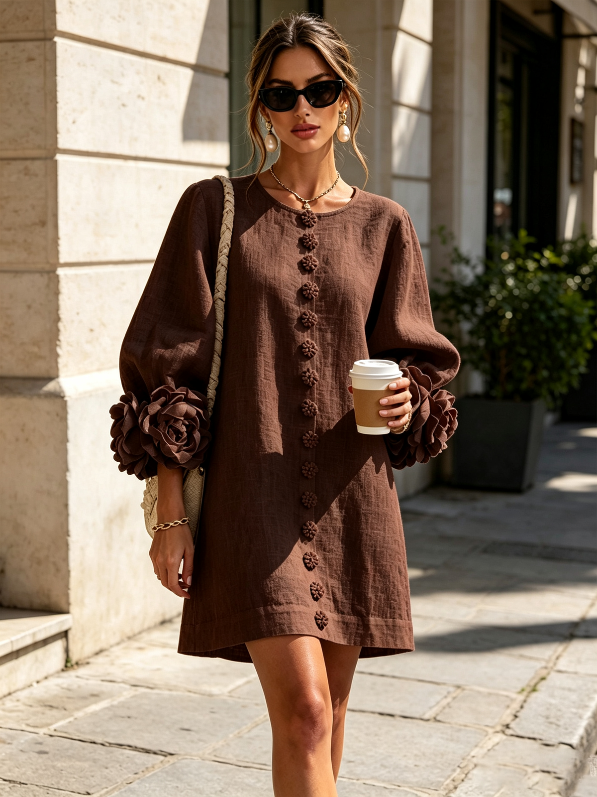 Christine | Mini-robe boutonnée