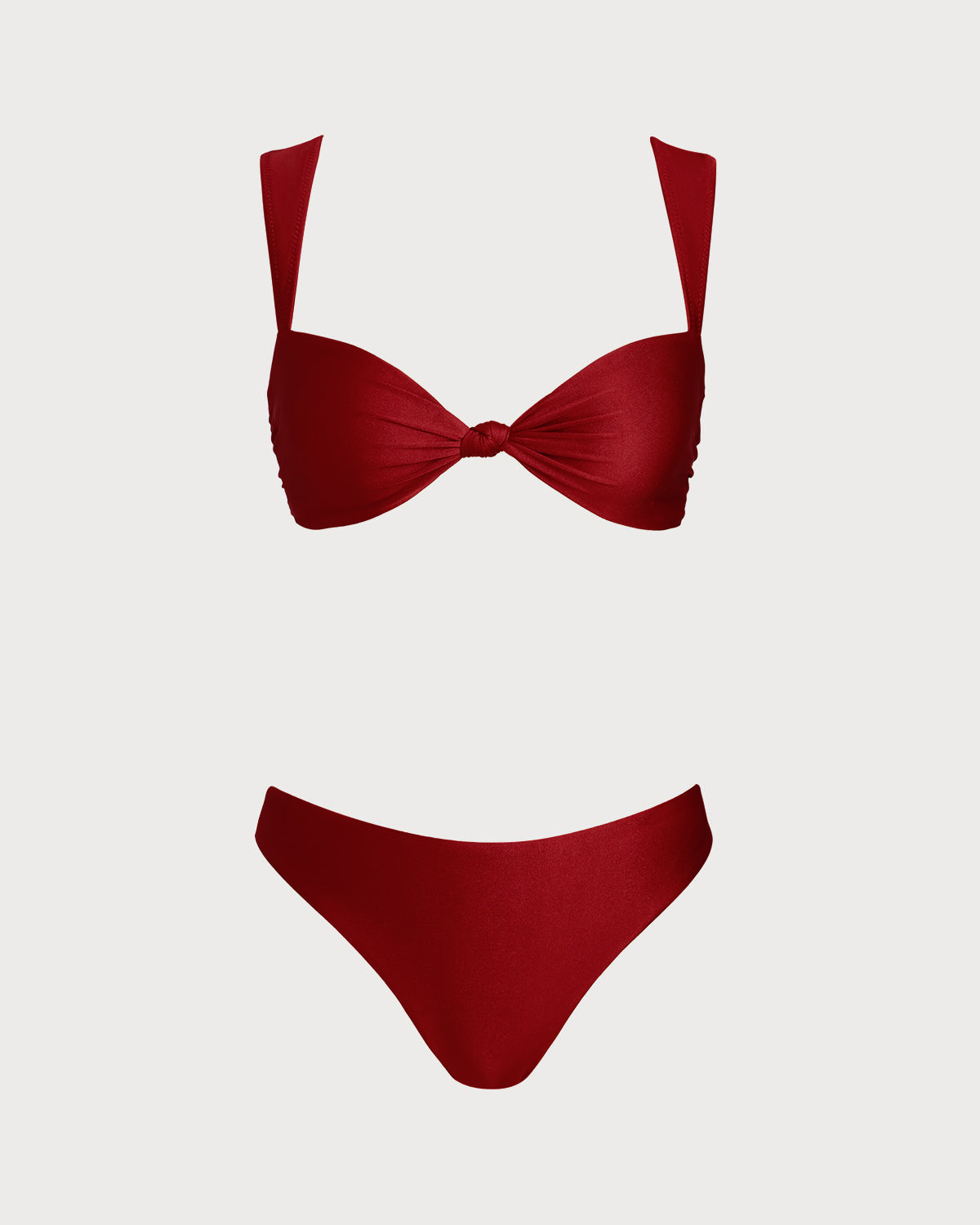 Ensemble de bikini taille basse « Red Triangle »