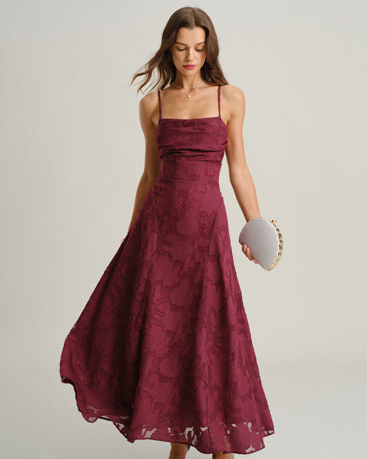 Marta | Robe longue jacquard